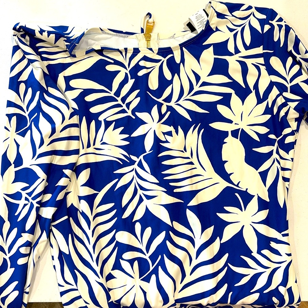 Kate Spade blue berry Rashguard Swimsuit - Picture 3 of 7